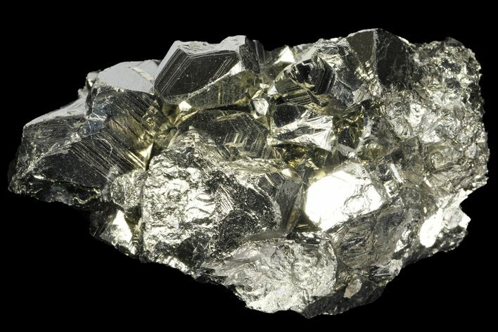 Gleaming Pyrite Crystal Cluster - Peru #99136